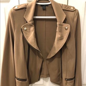 Tan moto jacket